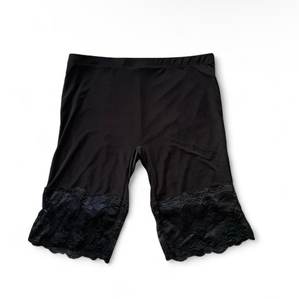Black Lace biker shorts